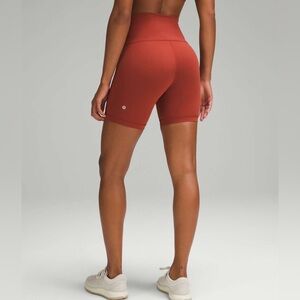 Lululemon Wunder Train High-Rise Short 6" Colour: Terra Orange Size 8